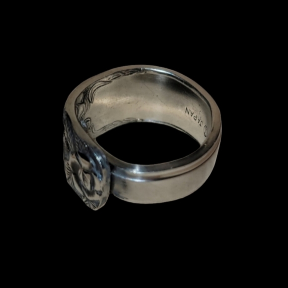 Vintage Flatware Hand Forged Spoon Ring Size 8.5 - Picture 4 of 4